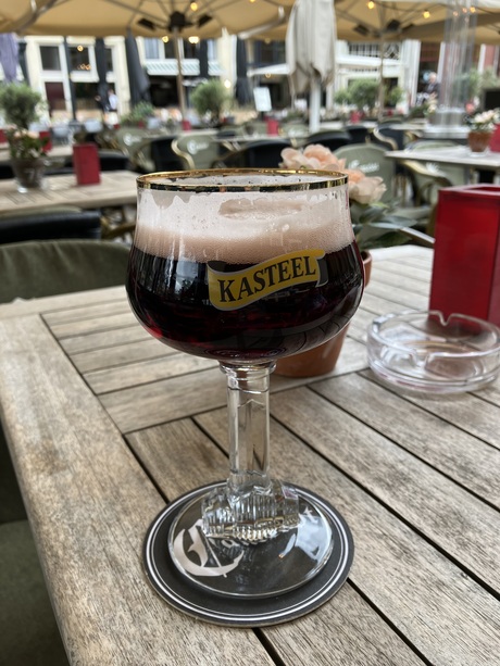 Lekker glas bier. 