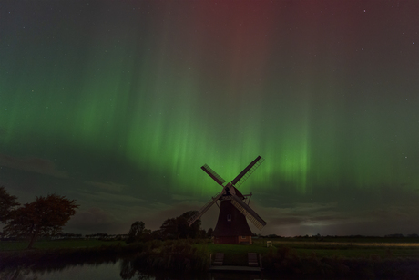 Groen gordijn