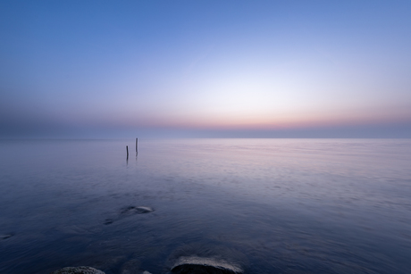 Zonsondergang bij Warns