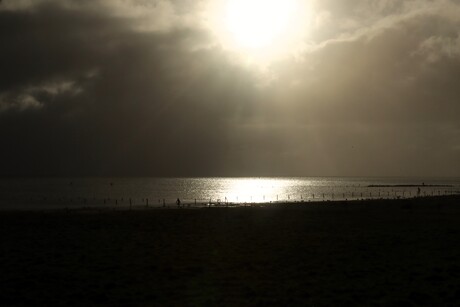 Waddenzee in tegenlicht