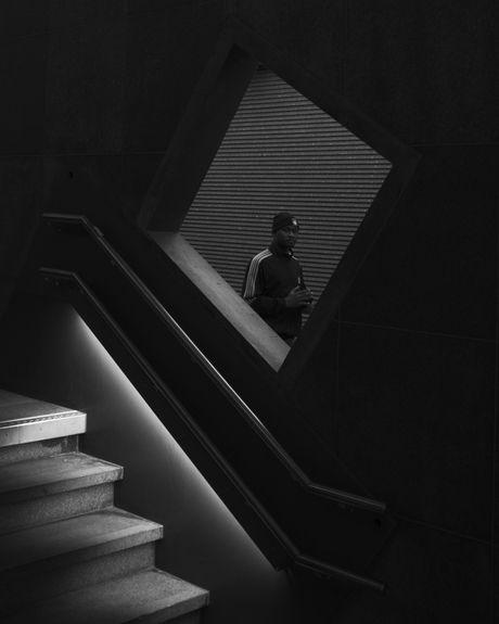 straatfotografie in 't station van Antwerpen