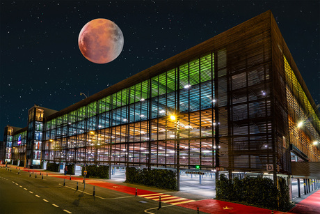 Kleurrijke parkeergarage