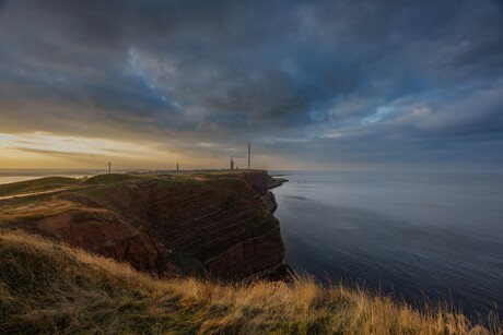 zwaar weer op helgoland