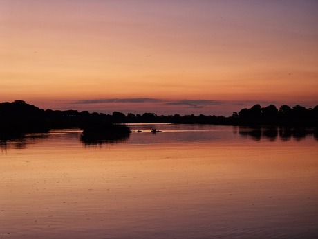 Zonsondergang Lower Sabie (Zuid-Afrika)