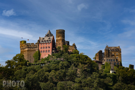 Burcht Schönburg op grote hoogte