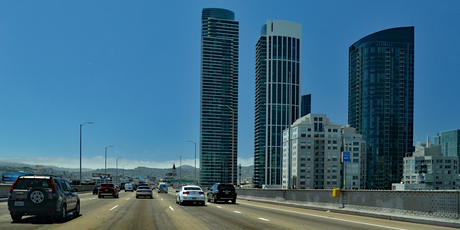 Skyline van de wijk Rincon Hill