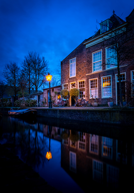 Blauwe uurtje in Leiden