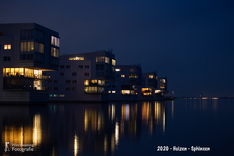 Sphinxen in Huizen bij Avond licht