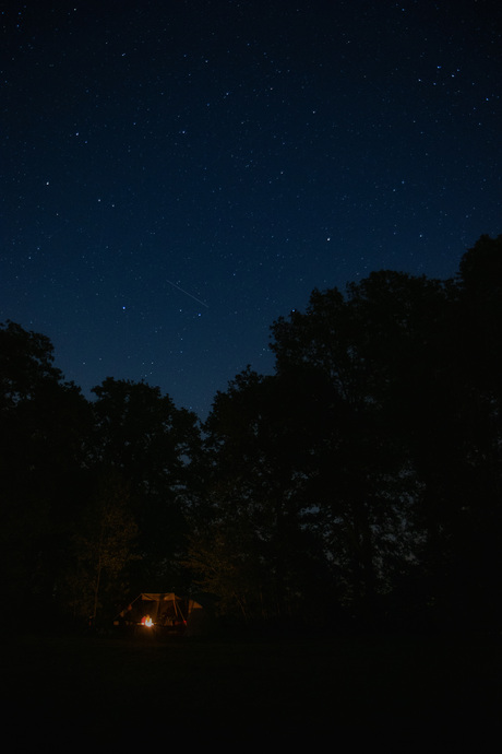 Kamperen in de nacht