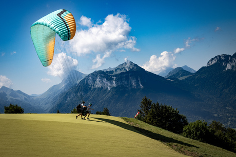 Paragliden, de start