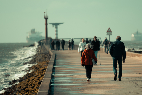 ​Uitwaaien op de pier