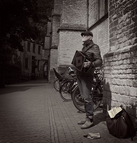 Accordeon bij St Jan Gouda