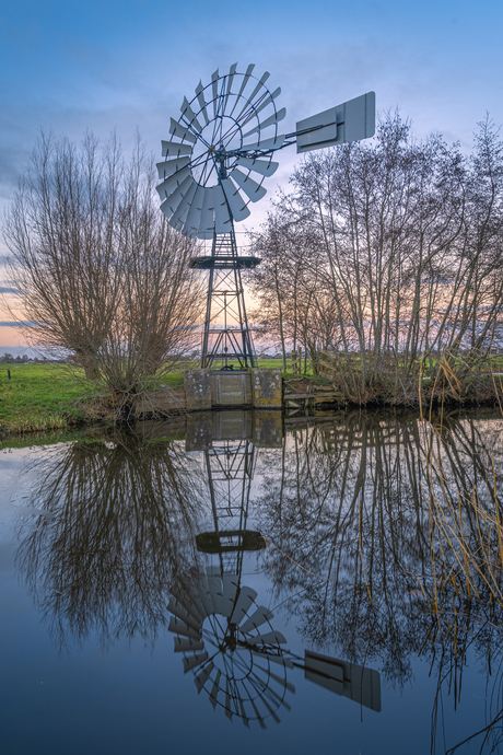 Oude windmolen in Zuid-Holland