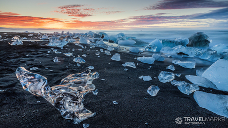 Shining ice