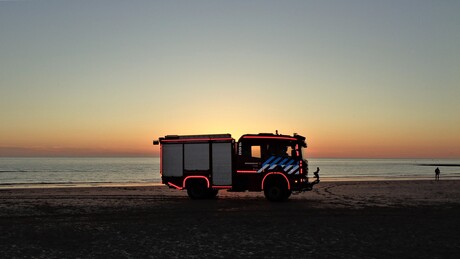 De brandweer in het zonnetje