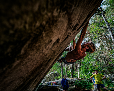 Climbing in Fontainebleau