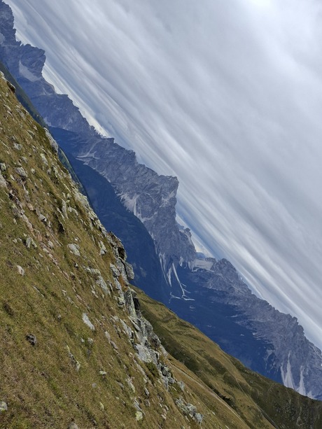 beautiful mountains from an oblique view