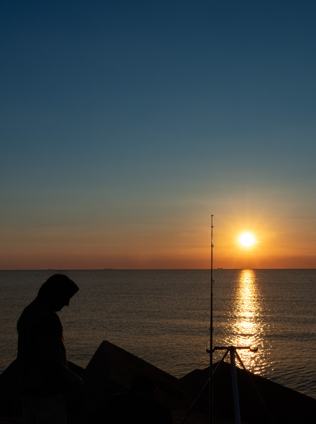 Visser op Scheveningen