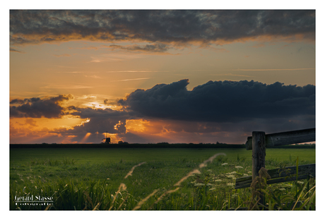 polder sunset
