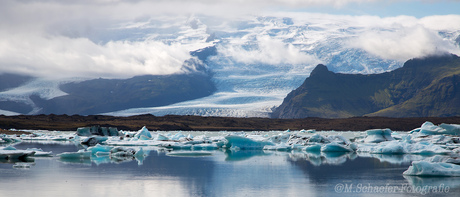 Zicht op Vatnajökull