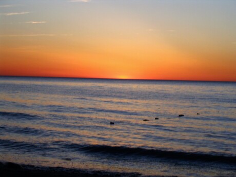 Sunset baltic sea