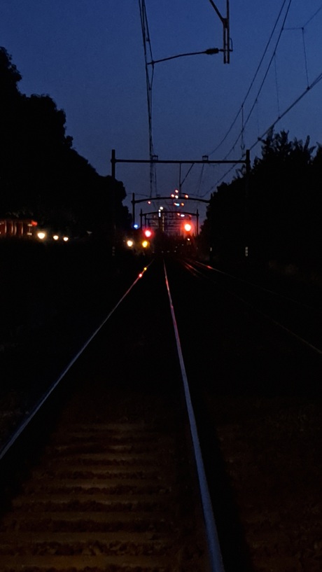 Einhoven in de verte richting station