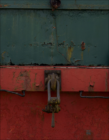 groen, rood en roest