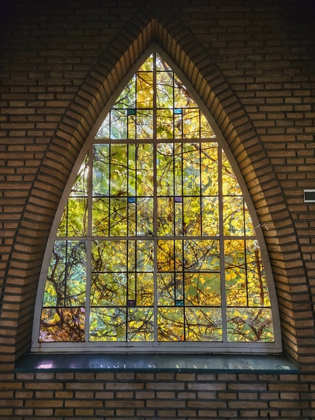 Herfst in glas en lood