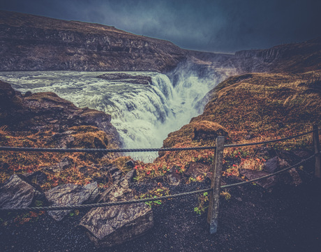 Gullfoss in oktober