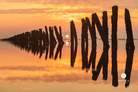 zonsondergang wadden 30-09-2025