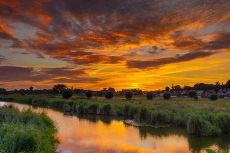 Zonsondergang Wageningen 