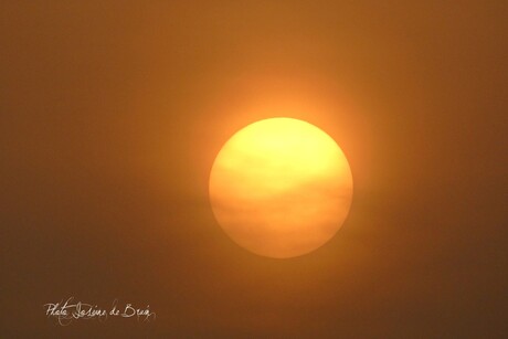 Zonsondergang met Sahara zand