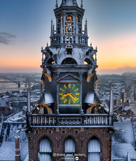 Nijmegen in de Winterse sferen.