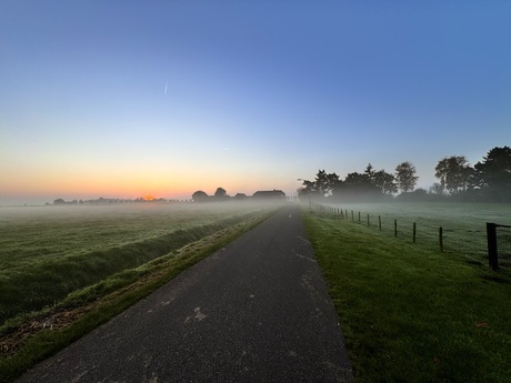 Prachtige ochtend mist