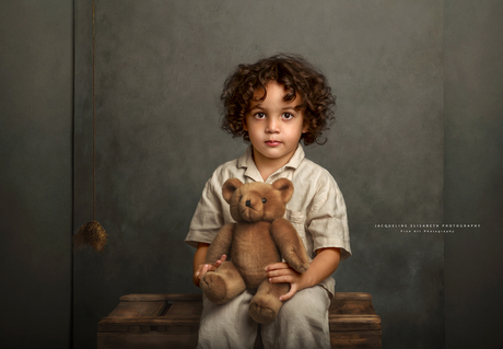 A little boy and his bear ...