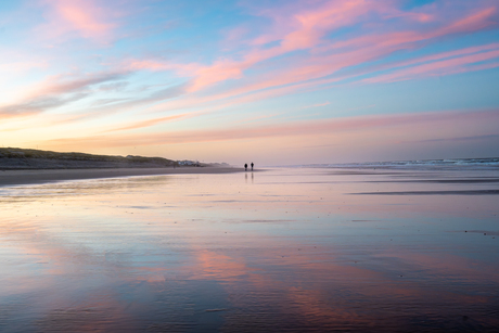 Ochtendwandeling langs het strand van Bergen aan Zee