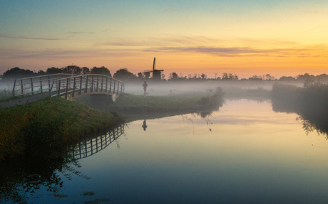 Mist boven het water