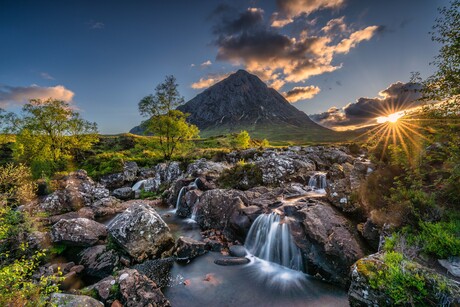 Zonsondergang bij Etive Mor 