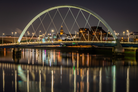 Glasgow by night, the Clyde Arc