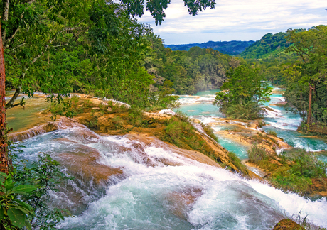 Waterval in Chiapas, Mexico