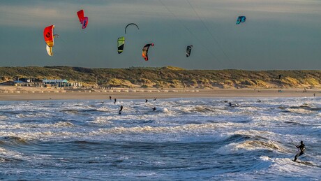 Kite surfers