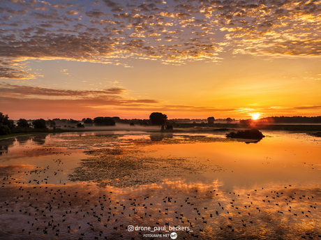 Zonsopgang in de Ooijpolder