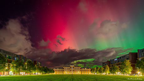 Aurora boven Haarlem