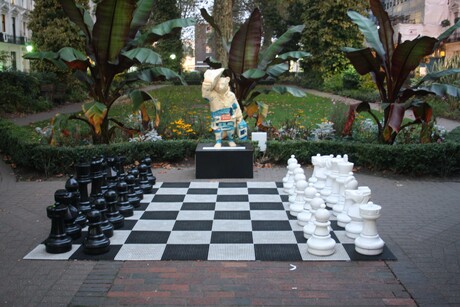 Schaakspel in Londen