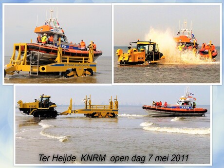 Collage   KNRM  uit Ter Heijde tijdens open dag 7 mei 2011 