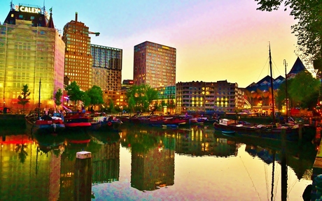 Stad en Avondlicht