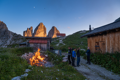 Zonsondergang en avondplezier in Italië, Dolomieten