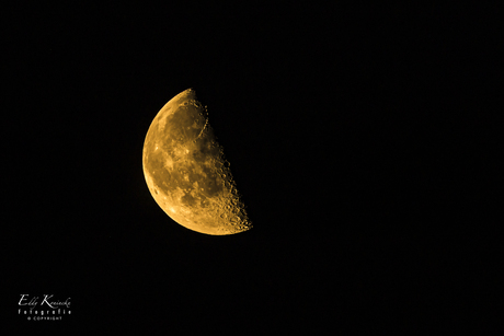 Laatste kwartier van de maan.