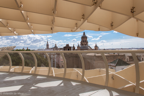 Uitzicht vanaf wandelpad Metropol Parasol