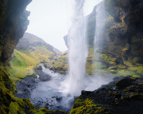 Een niet zo bekende waterval in IJsland